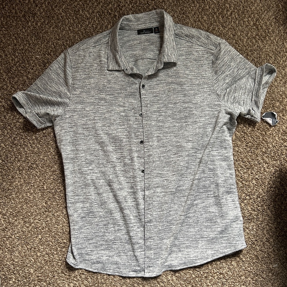 Marc Anthony Grey Button Up Shirt - Men